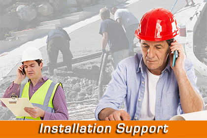 Professional radiant heat system installation support.