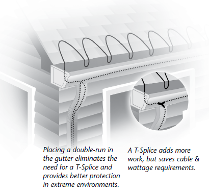 Roof de-icing heat cable system installation tips