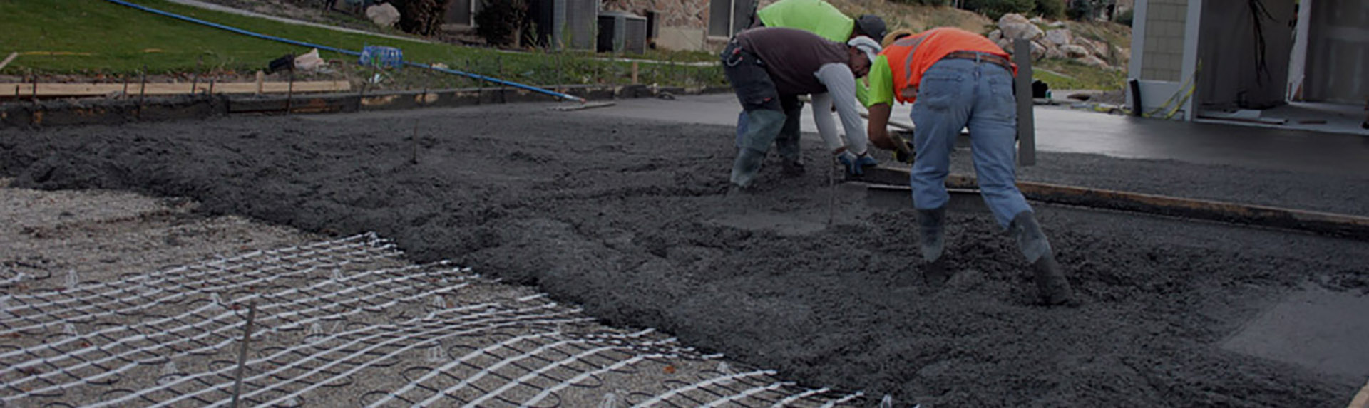 Heated driveway system installation