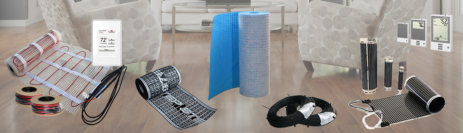 Radiant heat products shop now banner