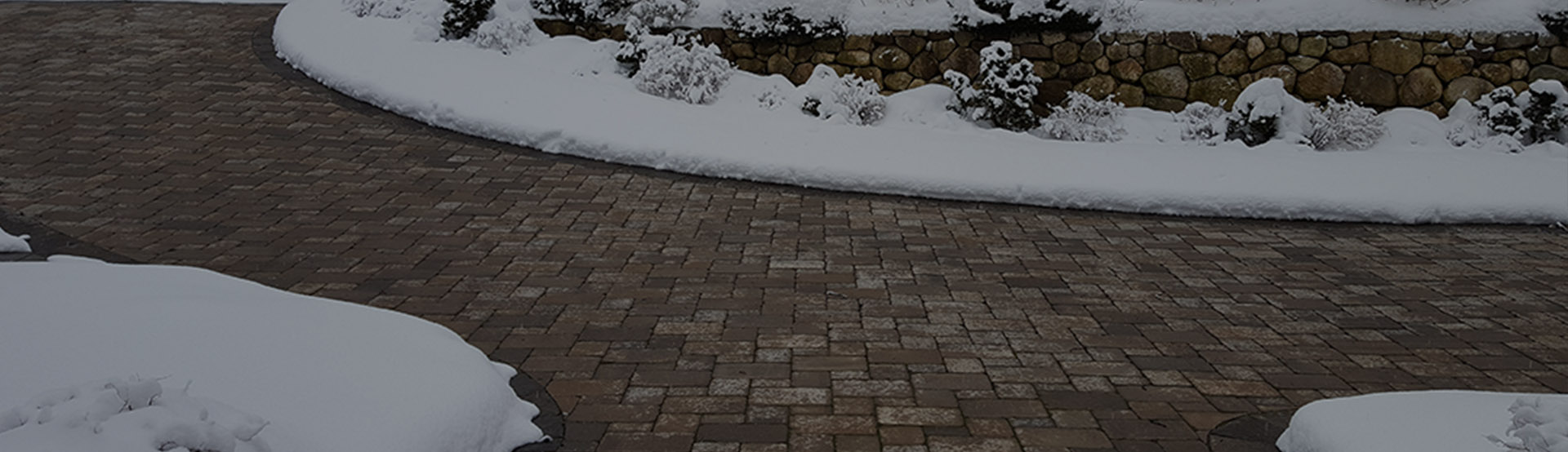 Automated heated driveway with controls banner