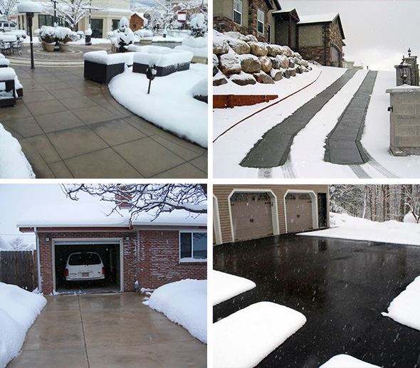 Snow melting installation options