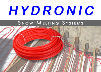 Hydronic snow melting system for heating outdoor stairs logo