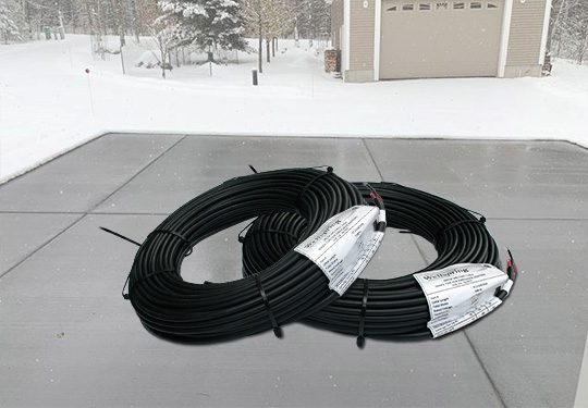 Snow melting system heating cable