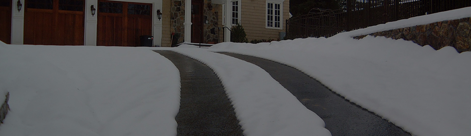 Automated snow melting systems ground sensor banner