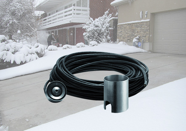 In-ground snow sensor activation device