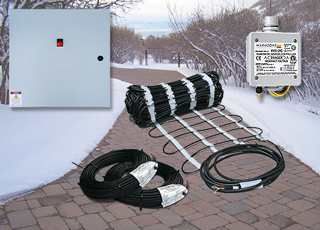 How ClearZone radiant driveway heating systems work - image of components