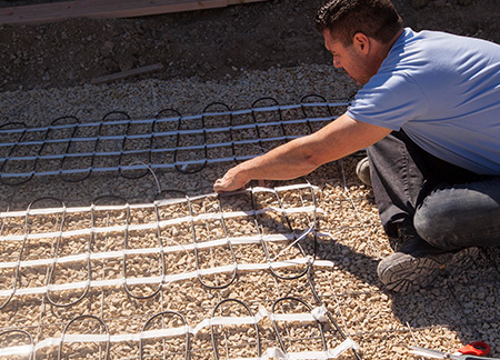 Installation tips for installing radiant heat