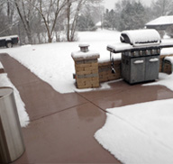 Custom heated sidewalks and snow melting systems.