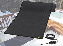 WarmTrax snow melting mats and stair treads.
