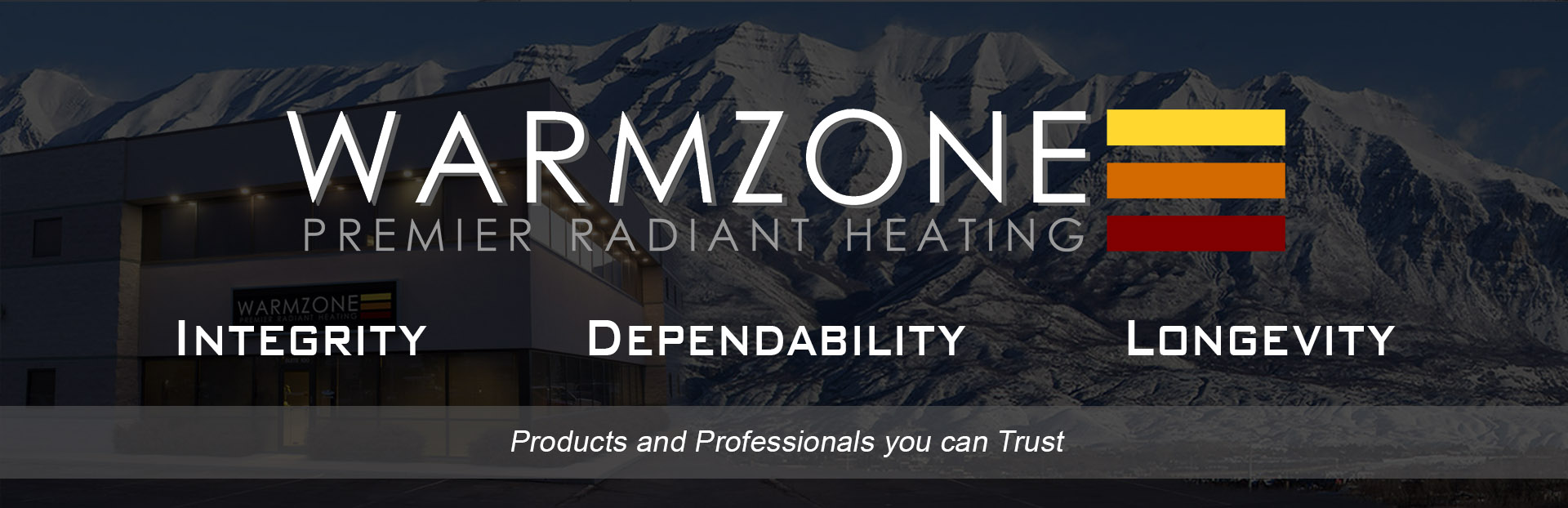 Warmzone radiant heat professionals banner